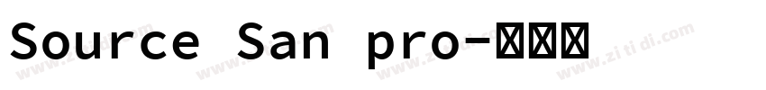 Source San pro字体转换 Source San pro字体转换